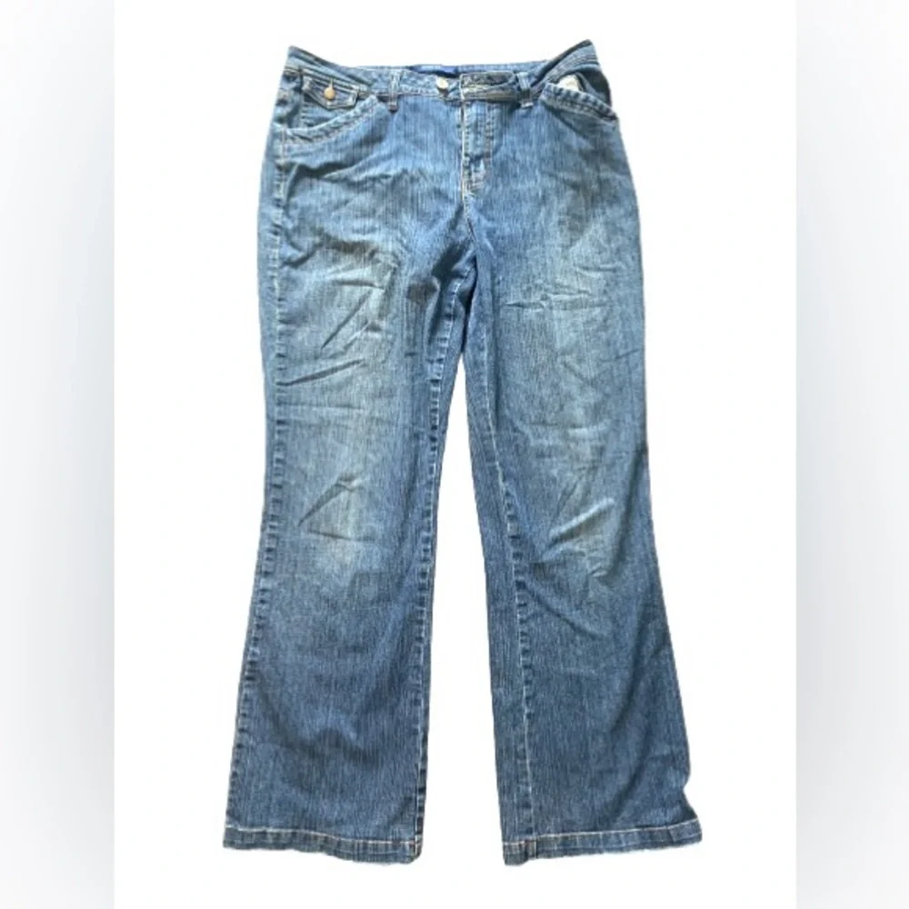 Bill Blass | vintage straight leg jeans stretch women’s size 12 denim dad jeans - Picture 1 of 14